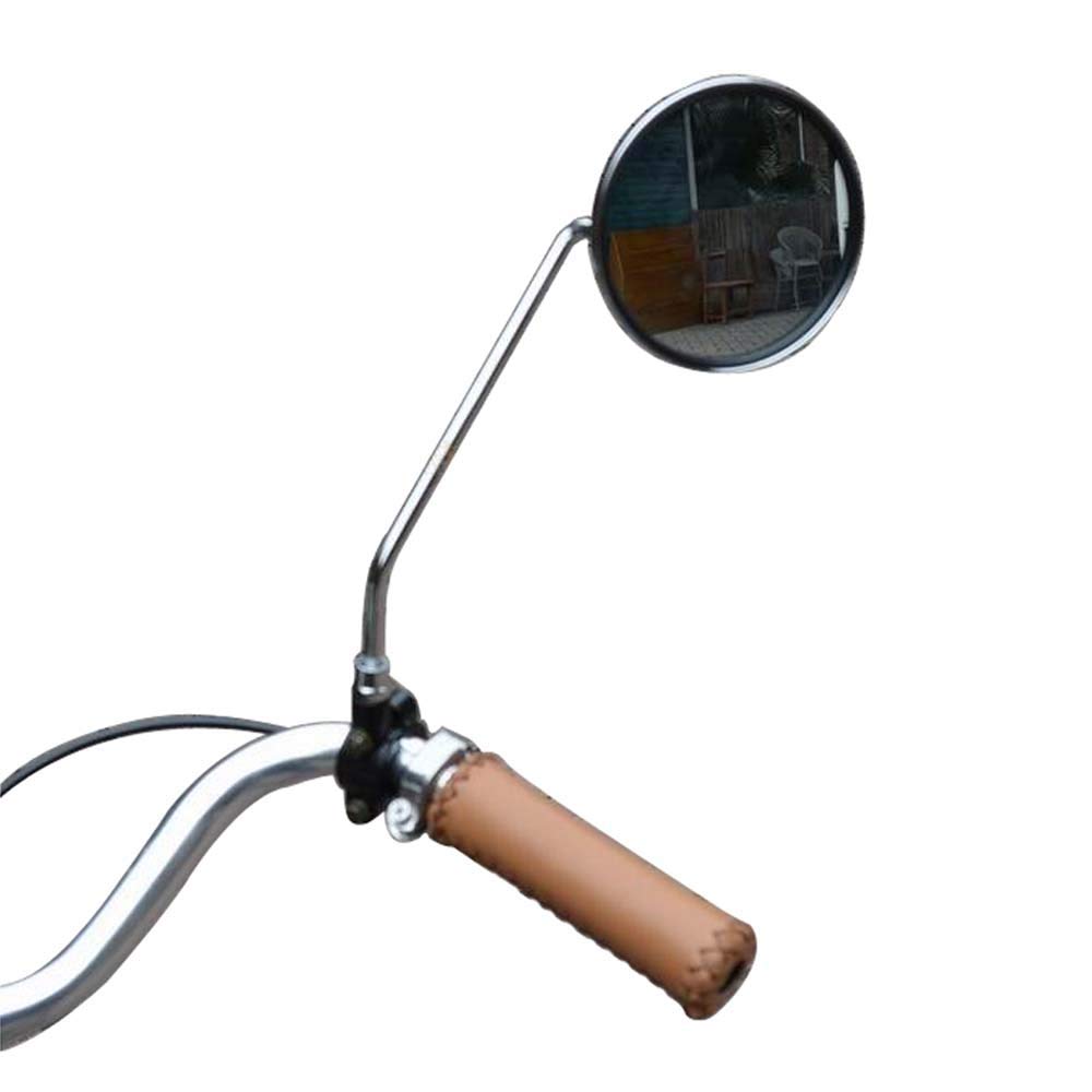 SENQI A Pair Vintage Bicycle Permanent Metal Mirror Side Mirror Stainless Steel Frame for The Retro Bike Parts