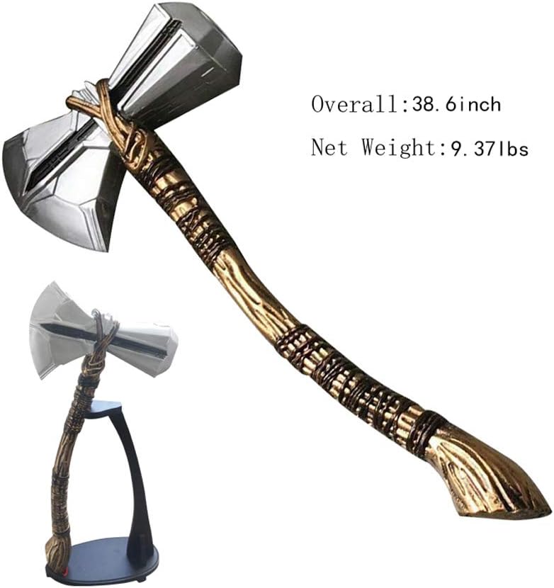 Mastergoswords Avengers Thor Resin Stormbreaker 1:1 Replica Action Figure Cosplay Costume Collectible Model Toy (Standing Base Included) (38.6'')