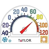 Taylor Precision Products 5323 Four-Season Static Cling Thermometer