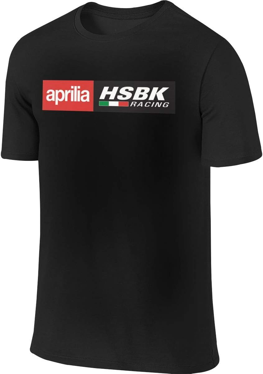 New Designed T Shirt Aprilia Motorcycles Logo HSBK Racing Fashion Funny Tshirts O-Neck for Man Black XL