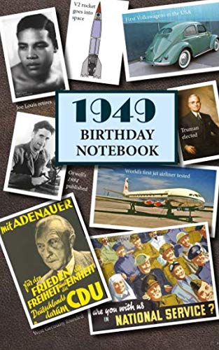 1949 Birthday Notebook: a great alternative to a card
