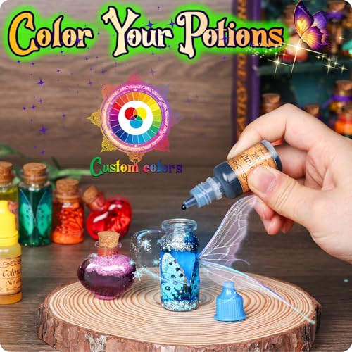 Retro Fairy Potions Kits for Kids, Mix 20 Magic Potions with Energy Crystal, Craft Toy Creative Gift
