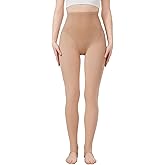 Golf Stockings Golf Leggings Thermal Tights for Women Footless Tights Warm Pantyhose Stirrup Leggings Dark Skin Color 100D