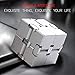 Metal Infinity Cube Silver Aluminum Alloy White Fidget Pressure Reduction Toy