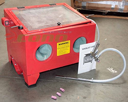 Bench Table Top Abrasive Air Sandblast Sandblaster Cabinet W/nozzle Gun