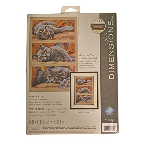 Dimensions Needlecrafts Counted Cross Stitch, Max The Cat