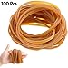 Chinco 100 Pieces Rubber Bands Size 4 x 0.25 Inch Elastic Rubber Band Bulk Office Strong Loop Wrapping Trash Box for School Office Files Home Supplies(4 x 0.12 Inch)