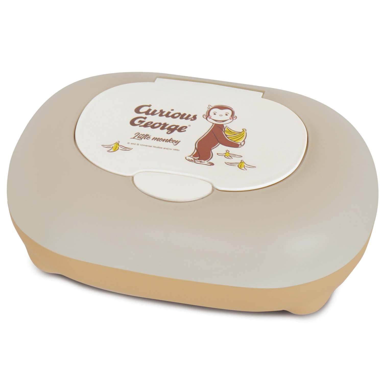 錦化成 おさるのジョージ ウェットティッシュケース ワンタッチ LBE×BE-bnn 幅19×奥行13×高さ7.5cm 日本製商品画像