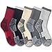 YUEDGE Wicking Cushion Performance Athletic Crew Socks Outdoors Sports Hiking Socks(5 Pairs)