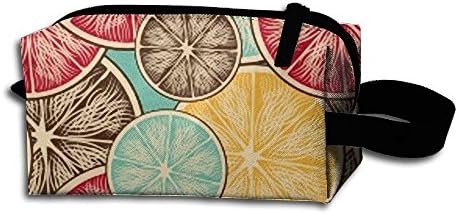 The Sun Orange Slices Fashion Travel Cosmetic Bag For Womens Multifuncition Pencil Bag