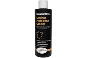 Furniture Clinic Leather Protection Cream | 2-in-1 Leather Conditioner & Waterproofing Protector for Furniture, Shoes, Car Seats & More | Prevent Stains While Nourishing | 8.5oz/ 250ml