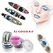 Lookathot Eye Nail Phone Loose Glitter Powder -12/24/45 Pcs Mixed Colors Shimmer Mineral Eye Shadow Dust Powder Makeup Party Cosmetic Set