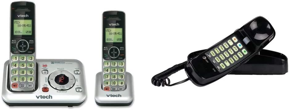 VTech CS6429-16 DECT 6.0 Expandable Cordless Phone with Answering System and Caller ID, 1 Handset, Red: Electronics