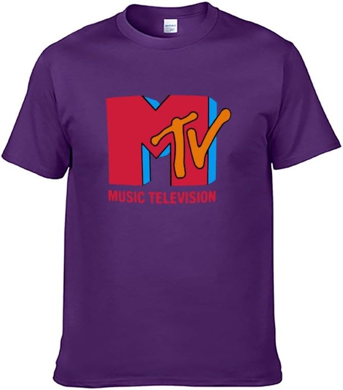 Fostudork Men MTV T-Shirt Casual Graphic Short Sleeve Tee Tank Blouse Shirt