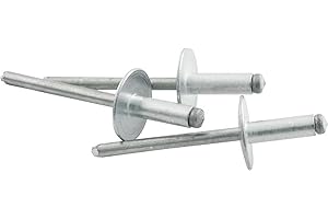 Allstar Performance ALL18151 Aluminum 1/4" - 3/8" Grip Range Large Head Rivet, (Pack of 250)