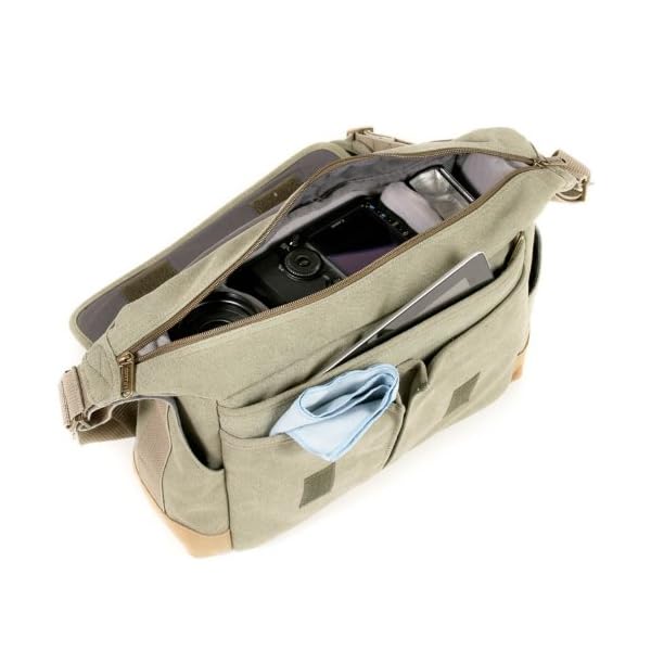 Fototasche Balade Bag 300 Grün von Matin aus leichtem Cotton Canvas – Bild 3