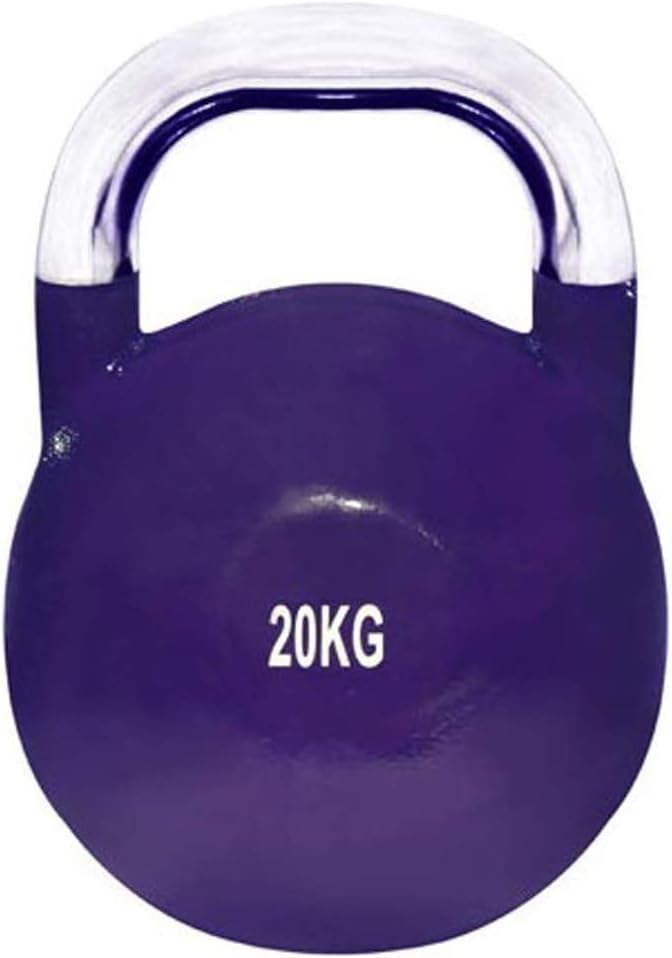 Exercise Kettlebell, Cast Iron Kettle Bell Vinyl Coated Travel Workout Equipment Gear for Gym Bag, Weightlifting, Bodybuilding, Lose Weight
