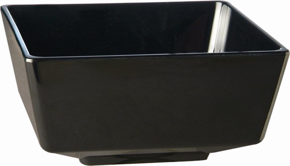 APS GF095 Float Square Bowl, 5", Black