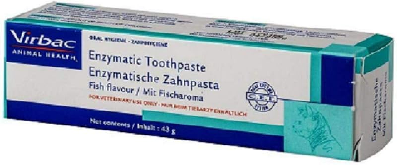 Virbac Enzymatic Toothpaste Fish Flavour 43g for Cats and Dogs