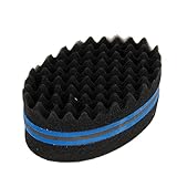 Stebcece Magic Curl Coil Tools Wave Barber Hair Brush Sponge For Dreads Afro Locs Twist (blue)