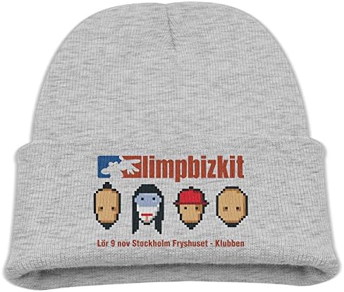 Boy's Limp Bizkit Mosaics Poster 9 Nov Stockholm Slouchy Beanie Knit Caps
