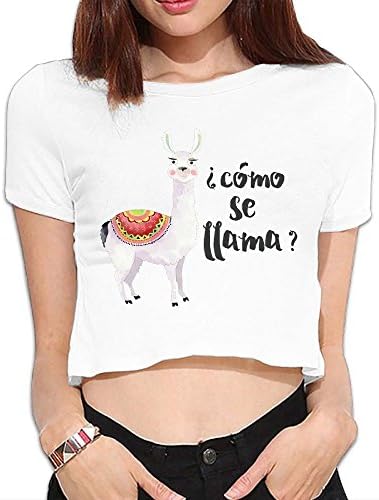 PolkBro Como Se Llama Sexy Womens Cropped Tops Tees Short T-shirt Blouse Clubwear