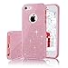 MILPROX Compatible for iPhone 5s/5/SE Case, Girls Shiny Glitter CASE [Bling Crystal Clear][Extremely Sparkling], Slim Premium 3 Layer Hybrid, Anti-Slick/Protective/Soft Case