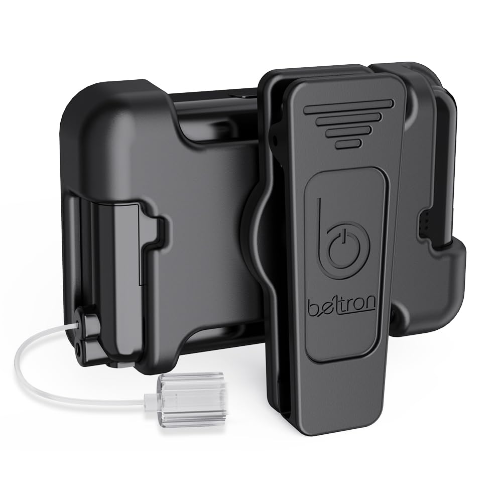 BELTRON Belt Clip for Tandem t:Slim X2 Pump (Strong & Durable Rotating Clip Case for Tandem Diabetes Care TSlim X2 Insulin Pump) - Black