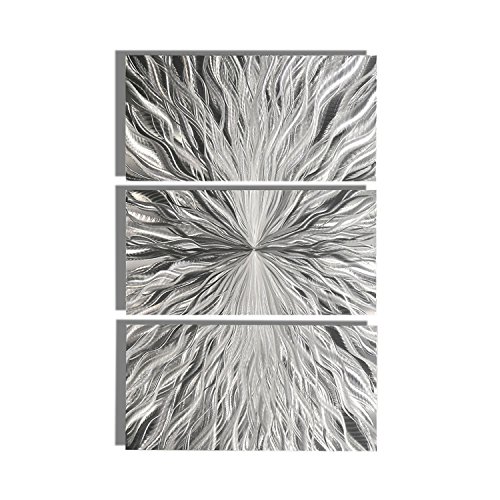 Statements2000 Silver Modern Metal Wall Art Sculpture by Jon Allen