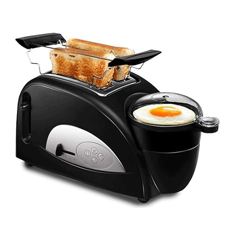 Amazon.com: MBBJJ Tostadora 4 en 1 con huevo 2 rebanadas ...