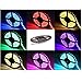 LED Strip Lights,SMD 5050 300 LEDs RGB LED Strips 16.4Ft Waterproof Flexible Strip Color Changing LED Light Strip With 44Keys IR Remote Controller and 12V 5A Power Supply