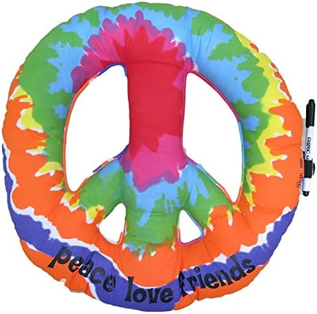 Tie-Dye Peace Pillow, Camp Autograph Pillow