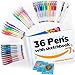 TAMEHOM UYUE-564887654 36 Gel Pens with Comfort Grip and Bonus Sketchbook Thick Paper EBooks Glitter Metallic Neon Pastel Art Set for Adult Coloring Book Sketching Doodling Gift Non-Toxic Acid F, Set of 48 3 Piece