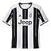 adidas Boys' Soccer Juventus Youth Jersey, White/Black, Large