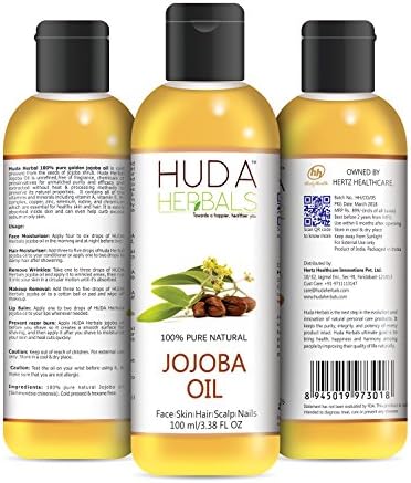 Huda Herbals Cold Pressed Unrefined Jojoba Oil