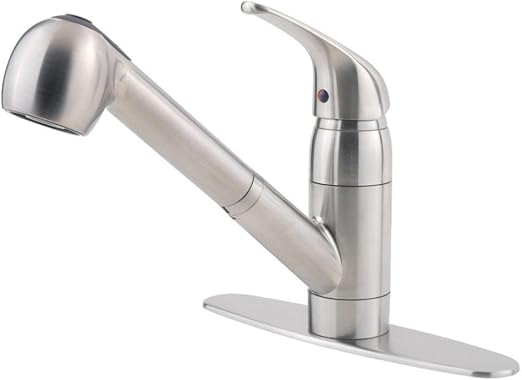 Pfister G13310ss Pfirst Series 1 Handle Pull Out Kitchen Faucet In