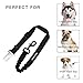 WENFENG Pet Dog Seat Belt, Adjustable Safety Leads Vehicle Pet Dog Cat Car Seatbelt Harness, with Shock Attenuation Elastic Nylon Bungee Buffer, Pack of 2