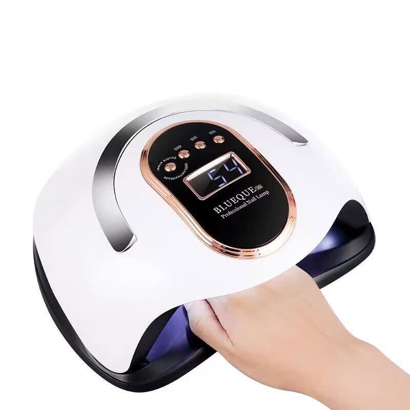 zalati Nail Lamp 168W LED UV Light Curing Lamp with 4 Timers Portable Handle Quick Dryer for Nail Art Care Tool - 168W, White