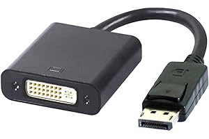 ChenYang DisplayPort to DVI Adapter Gold Plated for Computer, Laptop, Monitor, Projector - DisplayPort Male to DVI Female