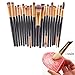 Buytra 20-Piece Makeup Brush Set with 1 Piece Makeup Brush Cleaner Egg Scrubber Board