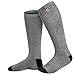 GLOBAL VASION Electric Heated Socks, Foot Warmers for Women and Men,Thermal Socks for Chronically Cold Feet (Gray)