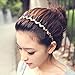 Demarkt Gril Women's Headband Handcraft Teeth Waves Hair Band (Grey)