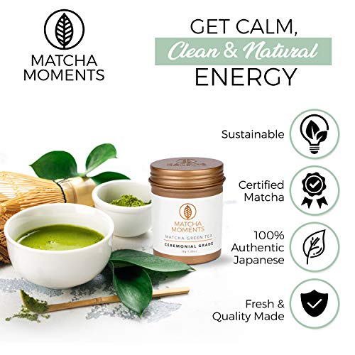 Matcha Green Tea Powder Ceremonial Grade Japanese Tea Boosts Immune System Detox & Energy