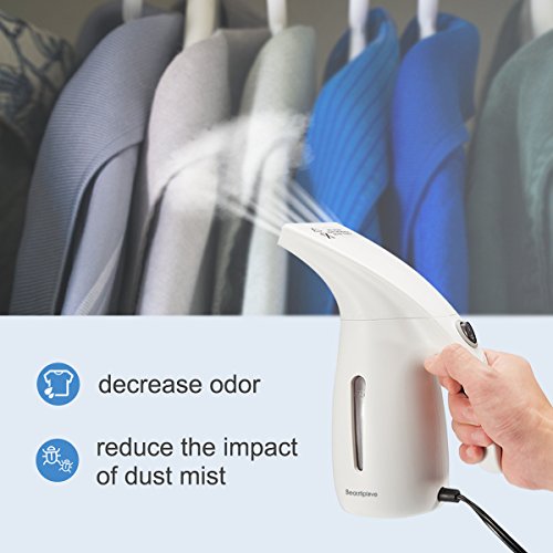Beautiplove Handheld Clothes Steamer for Suits 150ml Portable Garment Steamer for Travel with Clothes Steamer Bag, Dual Voltage Travel Steamer with Automatic Shut-off Safety 2018 Design - Thumbnail 2