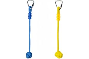 Ymeibe Ninja Warrior Slackline Ninja Fist Holds - Kids Backyard Grip Training Ball Accessories for Ninja Warrior Obstacle Course, 2-Pack Monkey Boxing Hold