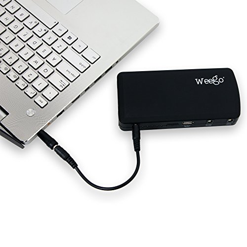 WEEGO JS12 Jump Starter 1400 Peak 400 Cranking Amps Basic Lithium Ion Power Pack USB Charging 100 Lumen LED Flashlight