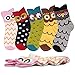 Robibabi Cotton Women Socks Casual Patterned Funny Socks Cute Cartoon Socks (RB-A001C)