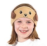 CozyPhones Kids Headphones Volume Limited with Ultra-Thin Speakers & Super Comfortable Soft Fleece Headband - Perfect Children's Earphones for Home and Travel - PUPPY