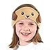 CozyPhones Kids Headphones Volume Limited with Ultra-Thin Speakers Soft Fleece Headband - Perfect Children's Earphones for Home and Travel - Puppy