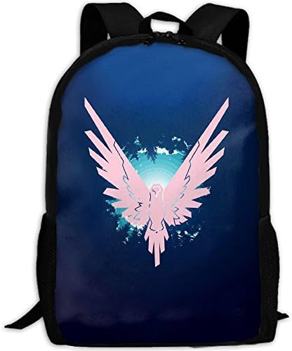 Unisex Pink Logan Paul Logo Maverick Fashion Backpack Blue College School Laptop Bag Daypack Travel Shoulder Bag For Adult Boys